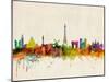 Paris Skyline-Michael Tompsett-Mounted Art Print