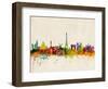 Paris Skyline-Michael Tompsett-Framed Art Print