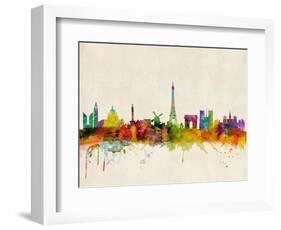 Paris Skyline-Michael Tompsett-Framed Art Print