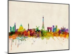 Paris Skyline-Michael Tompsett-Mounted Art Print