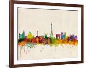 Paris Skyline-Michael Tompsett-Framed Art Print