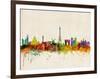 Paris Skyline-Michael Tompsett-Framed Art Print