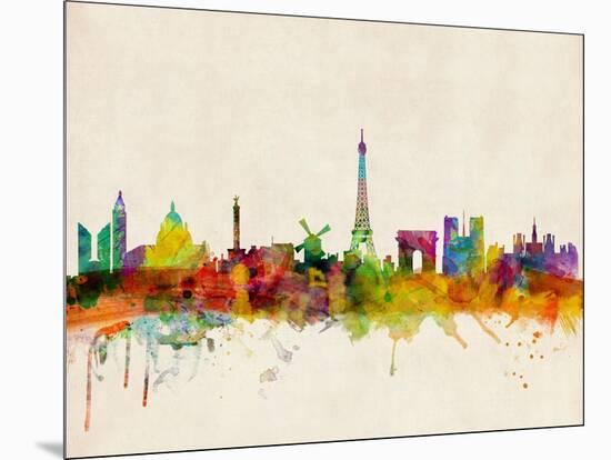 Paris Skyline-Michael Tompsett-Mounted Art Print