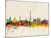 Paris Skyline-Michael Tompsett-Mounted Art Print