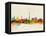 Paris Skyline-Michael Tompsett-Framed Stretched Canvas