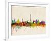 Paris Skyline-Michael Tompsett-Framed Art Print