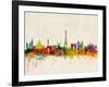 Paris Skyline-Michael Tompsett-Framed Art Print