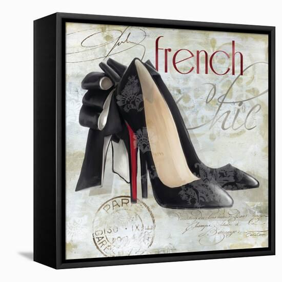 Paris Soles 1-Carlie Cooper-Framed Stretched Canvas