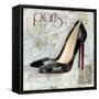 Paris Soles 2-Carlie Cooper-Framed Stretched Canvas