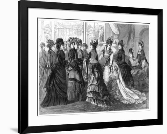 Paris Spring Fashion, 1875-null-Framed Giclee Print