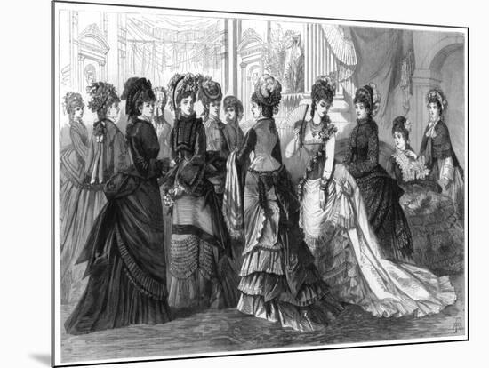 Paris Spring Fashion, 1875-null-Mounted Giclee Print