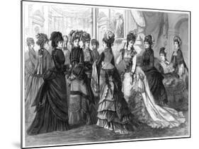 Paris Spring Fashion, 1875-null-Mounted Giclee Print