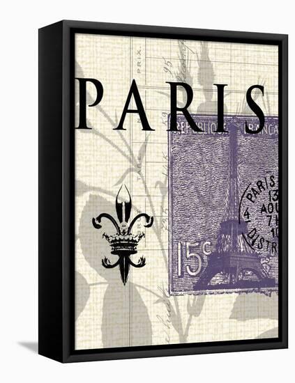 Paris Stamp-Z Studio-Framed Stretched Canvas