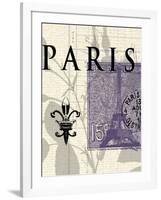 Paris Stamp-Z Studio-Framed Art Print