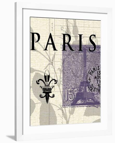 Paris Stamp-Z Studio-Framed Art Print