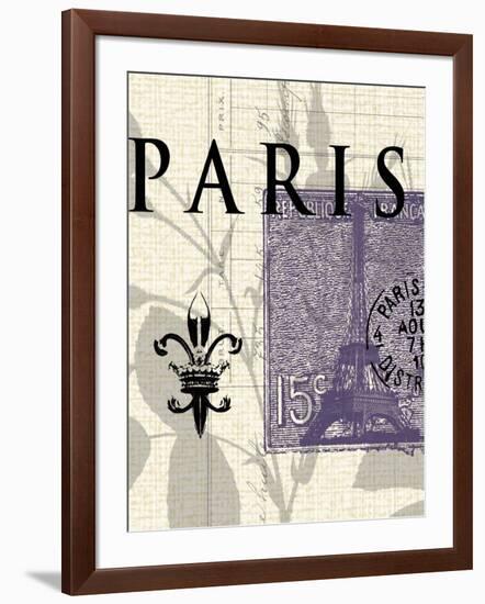 Paris Stamp-Z Studio-Framed Art Print