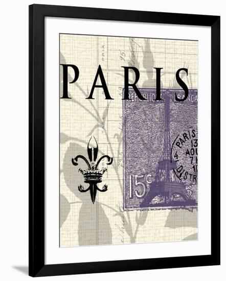 Paris Stamp-Z Studio-Framed Art Print