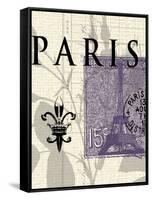 Paris Stamp-Z Studio-Framed Stretched Canvas