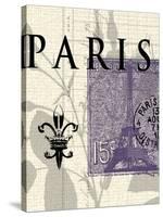 Paris Stamp-Z Studio-Stretched Canvas