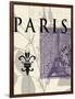 Paris Stamp-Z Studio-Framed Art Print