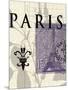 Paris Stamp-Z Studio-Mounted Art Print