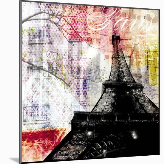 Paris Stamps-Meringue-Mounted Art Print