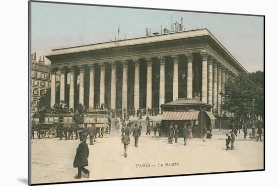 Paris Stock Exchange-null-Mounted Art Print