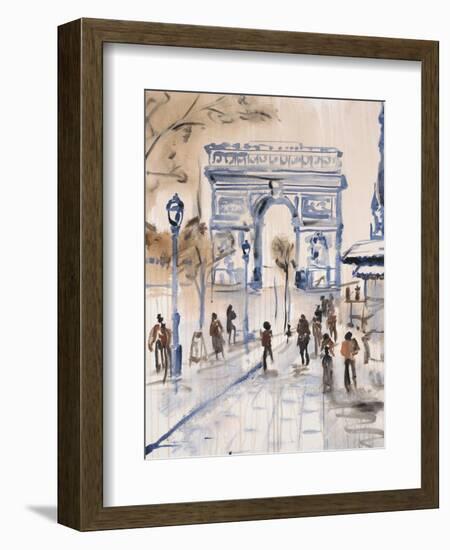 Paris Street 1-Madelaine Morris-Framed Art Print