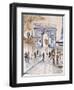 Paris Street 1-Madelaine Morris-Framed Art Print