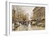 Paris Street in Autumn-Eugene Galien-Laloue-Framed Premium Giclee Print