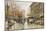 Paris Street in Autumn-Eugene Galien-Laloue-Mounted Premium Giclee Print