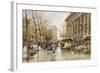 Paris Street in Autumn-Eugene Galien-Laloue-Framed Giclee Print