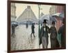 Paris Street in Rainy Weather (Paris, Rainy Day) by Gustave Caillebotte-null-Framed Giclee Print