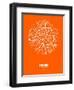 Paris Street Map Orange-NaxArt-Framed Art Print