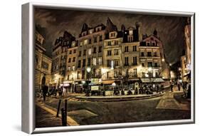 Paris Street Night-Dawne Polis-Framed Art Print