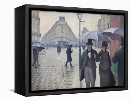 Paris Street; Rainy Day, 1877-Gustave Caillebotte-Framed Stretched Canvas