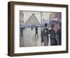 Paris Street; Rainy Day, 1877-Gustave Caillebotte-Framed Giclee Print