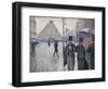 Paris Street; Rainy Day, 1877-Gustave Caillebotte-Framed Giclee Print