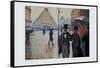 Paris Street; Rainy Day, 1877-Gustave Caillebotte-Framed Stretched Canvas