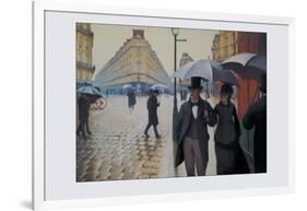 Paris Street; Rainy Day, 1877-Gustave Caillebotte-Framed Art Print