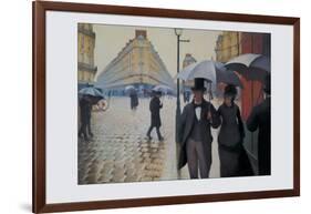 Paris Street; Rainy Day, 1877-Gustave Caillebotte-Framed Art Print