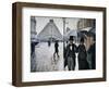 Paris Street; Rainy Day, 1877-Gustave Caillebotte-Framed Giclee Print