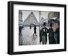 Paris Street; Rainy Day, 1877-Gustave Caillebotte-Framed Giclee Print