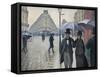 Paris Street, Rainy Day, 1877-Gustave Caillebotte-Framed Stretched Canvas