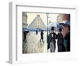 'Paris Street; Rainy Day', 1877-Gustave Caillebotte-Framed Giclee Print