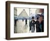 'Paris Street; Rainy Day', 1877-Gustave Caillebotte-Framed Premium Giclee Print