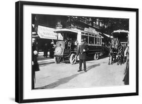 Paris Street Scene 1900-null-Framed Photographic Print