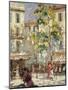 Paris Street Scene-Joseph Alfred Terry-Mounted Premium Giclee Print