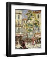 Paris Street Scene-Joseph Alfred Terry-Framed Giclee Print