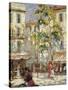 Paris Street Scene-Joseph Alfred Terry-Stretched Canvas